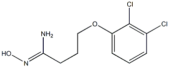 (1Z)-4-(2,3-dichlorophenoxy)-N'-hydroxybutanimidamide 구조식 이미지