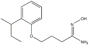 (1Z)-4-(2-sec-butylphenoxy)-N'-hydroxybutanimidamide 구조식 이미지