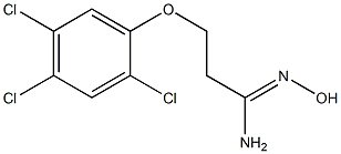 (1Z)-N'-hydroxy-3-(2,4,5-trichlorophenoxy)propanimidamide Structure