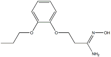 (1Z)-N'-hydroxy-3-(2-propoxyphenoxy)propanimidamide Structure