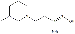(1Z)-N'-hydroxy-3-(3-methylpiperidin-1-yl)propanimidamide 구조식 이미지