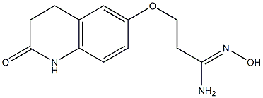 (1Z)-N'-hydroxy-3-[(2-oxo-1,2,3,4-tetrahydroquinolin-6-yl)oxy]propanimidamide 구조식 이미지