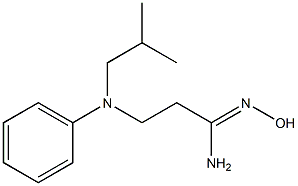 (1Z)-N'-hydroxy-3-[isobutyl(phenyl)amino]propanimidamide 구조식 이미지