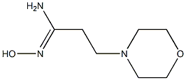 (1Z)-N'-hydroxy-3-morpholin-4-ylpropanimidamide Structure