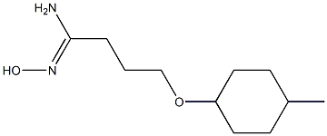 (1Z)-N'-hydroxy-4-[(4-methylcyclohexyl)oxy]butanimidamide 구조식 이미지