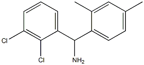 (2,3-dichlorophenyl)(2,4-dimethylphenyl)methanamine Structure