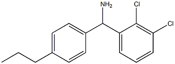 (2,3-dichlorophenyl)(4-propylphenyl)methanamine Structure