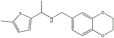 (2,3-dihydro-1,4-benzodioxin-6-ylmethyl)[1-(5-methylthiophen-2-yl)ethyl]amine 구조식 이미지