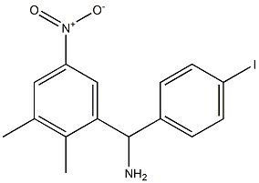 (2,3-dimethyl-5-nitrophenyl)(4-iodophenyl)methanamine Structure