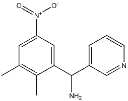 (2,3-dimethyl-5-nitrophenyl)(pyridin-3-yl)methanamine Structure