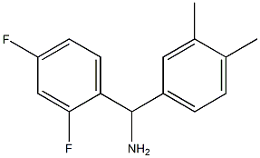 (2,4-difluorophenyl)(3,4-dimethylphenyl)methanamine 구조식 이미지