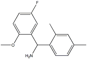 (2,4-dimethylphenyl)(5-fluoro-2-methoxyphenyl)methanamine 구조식 이미지