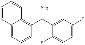 (2,5-difluorophenyl)(naphthalen-1-yl)methanamine Structure