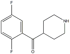 (2,5-difluorophenyl)(piperidin-4-yl)methanone Structure