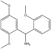 (2,5-dimethoxyphenyl)(2-methoxyphenyl)methanamine 구조식 이미지