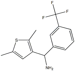 (2,5-dimethylthiophen-3-yl)[3-(trifluoromethyl)phenyl]methanamine 구조식 이미지