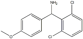(2,6-dichlorophenyl)(4-methoxyphenyl)methanamine Structure