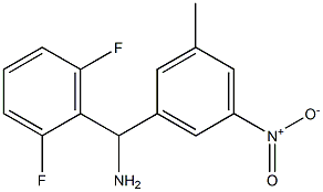 (2,6-difluorophenyl)(3-methyl-5-nitrophenyl)methanamine Structure