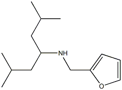 (2,6-dimethylheptan-4-yl)(furan-2-ylmethyl)amine 구조식 이미지
