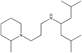 (2,6-dimethylheptan-4-yl)[3-(2-methylpiperidin-1-yl)propyl]amine 구조식 이미지