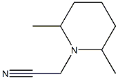 (2,6-dimethylpiperidin-1-yl)acetonitrile Structure