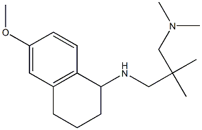 (2-{[(6-methoxy-1,2,3,4-tetrahydronaphthalen-1-yl)amino]methyl}-2-methylpropyl)dimethylamine 구조식 이미지