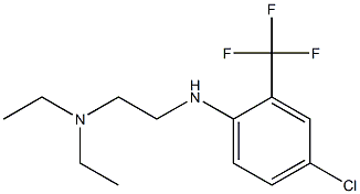 (2-{[4-chloro-2-(trifluoromethyl)phenyl]amino}ethyl)diethylamine 구조식 이미지