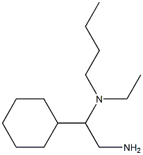 (2-amino-1-cyclohexylethyl)(butyl)ethylamine Structure