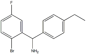 (2-bromo-5-fluorophenyl)(4-ethylphenyl)methanamine 구조식 이미지