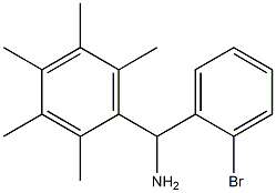 (2-bromophenyl)(2,3,4,5,6-pentamethylphenyl)methanamine Structure