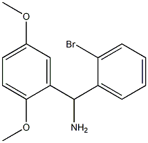 (2-bromophenyl)(2,5-dimethoxyphenyl)methanamine 구조식 이미지
