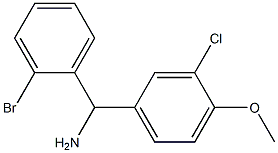 (2-bromophenyl)(3-chloro-4-methoxyphenyl)methanamine 구조식 이미지