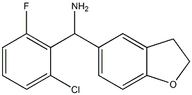 (2-chloro-6-fluorophenyl)(2,3-dihydro-1-benzofuran-5-yl)methanamine Structure