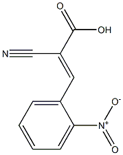 (2E)-2-cyano-3-(2-nitrophenyl)acrylic acid 구조식 이미지