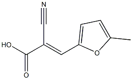 (2E)-2-cyano-3-(5-methyl-2-furyl)acrylic acid 구조식 이미지