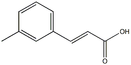 (2E)-3-(3-methylphenyl)prop-2-enoic acid 구조식 이미지