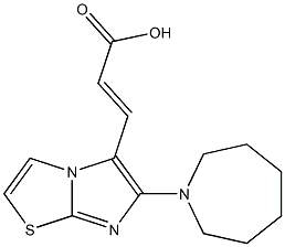 (2E)-3-(6-azepan-1-ylimidazo[2,1-b][1,3]thiazol-5-yl)acrylic acid Structure