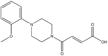 (2E)-4-[4-(2-methoxyphenyl)piperazin-1-yl]-4-oxobut-2-enoic acid 구조식 이미지