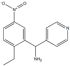 (2-ethyl-5-nitrophenyl)(pyridin-4-yl)methanamine 구조식 이미지