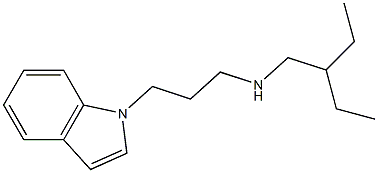 (2-ethylbutyl)[3-(1H-indol-1-yl)propyl]amine 구조식 이미지