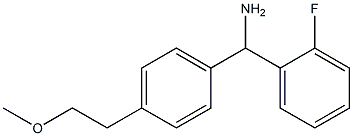 (2-fluorophenyl)[4-(2-methoxyethyl)phenyl]methanamine 구조식 이미지