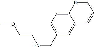 (2-methoxyethyl)(quinolin-6-ylmethyl)amine Structure