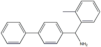 (2-methylphenyl)(4-phenylphenyl)methanamine Structure