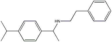 (2-phenylethyl)({1-[4-(propan-2-yl)phenyl]ethyl})amine 구조식 이미지