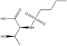 (2S,3R)-2-[(butylsulfonyl)amino]-3-hydroxybutanoic acid Structure