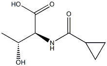 (2S,3R)-2-[(cyclopropylcarbonyl)amino]-3-hydroxybutanoic acid Structure