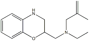 (3,4-dihydro-2H-1,4-benzoxazin-2-ylmethyl)(ethyl)(2-methylprop-2-en-1-yl)amine Structure