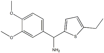 (3,4-dimethoxyphenyl)(5-ethylthiophen-2-yl)methanamine 구조식 이미지