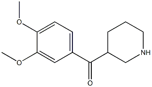 (3,4-dimethoxyphenyl)(piperidin-3-yl)methanone Structure