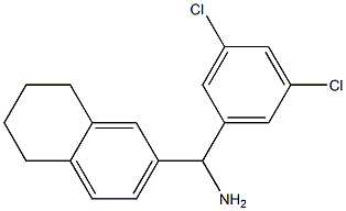 (3,5-dichlorophenyl)(5,6,7,8-tetrahydronaphthalen-2-yl)methanamine Structure